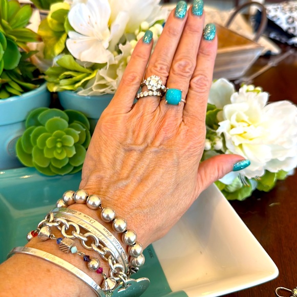 Brighton PRISM Multi color crystal beads Silver Necklace Bracelet Earrings RARE - Picture 9 of 14